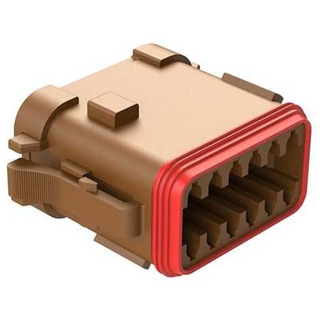 Connettore Serie DT Maschio 12 Vie EP06 Marrone