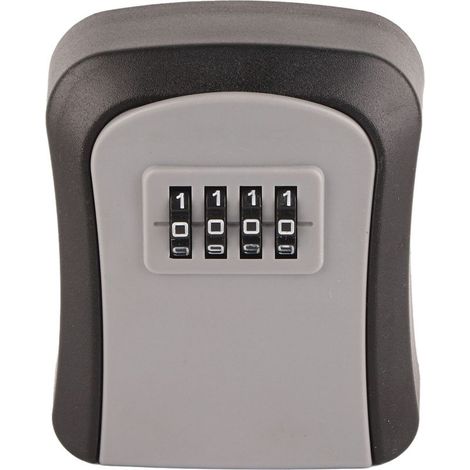 Boîte de Rangement de Clés étanche, Boîte de Serrure à Combinaison Sécurisée Antirouille Résistante à l'usure pour la Maison (Gris) (1/5)