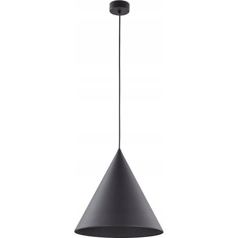 Tk Lighting Cono Nera Lampada a Sospensione 170 cm