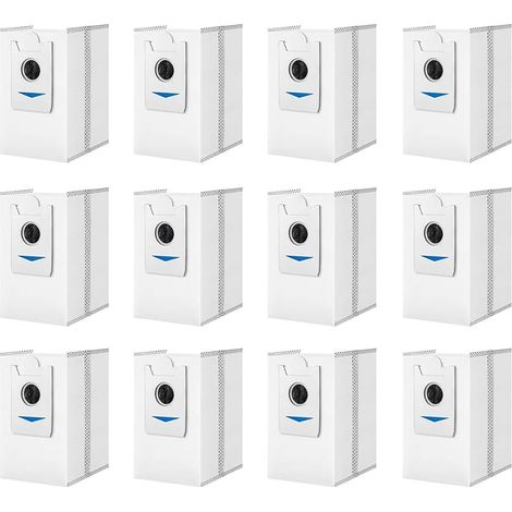 Lot de 12 sacs à poussière pour robot aspirateur ECOVACS DEEBOT X2 Omni / X2 / X2 Pro / DEX86 - Station auto-vide DDB030025, Sac À Poussière Pièces (1/5)