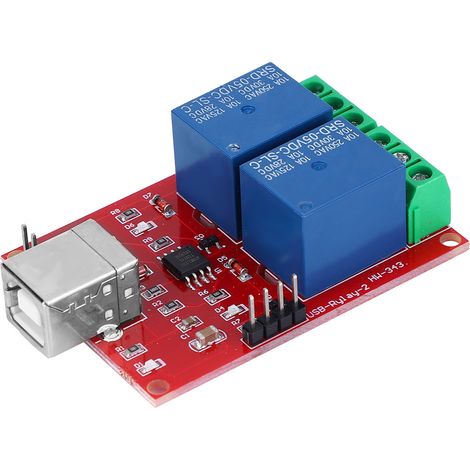 Module relais 2 canaux 5V USB, interrupteur intelligent PC, contrôle informatique via port USB (1/5)