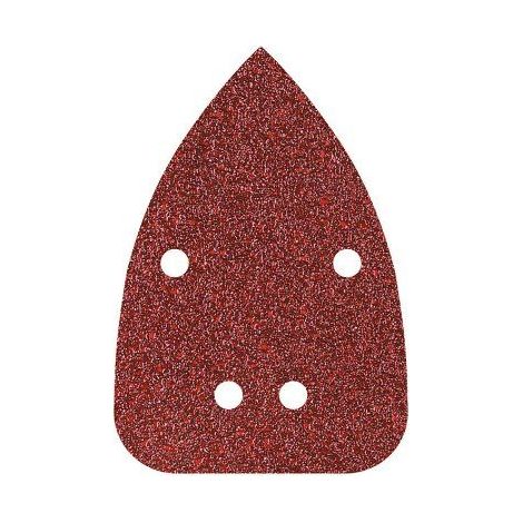 Paquet de 10 feuilles de adhésif abrasif, grain d'oxyde d'aluminium 240 perforé 96x136mm 1764000 wolfcraft (1/4)
