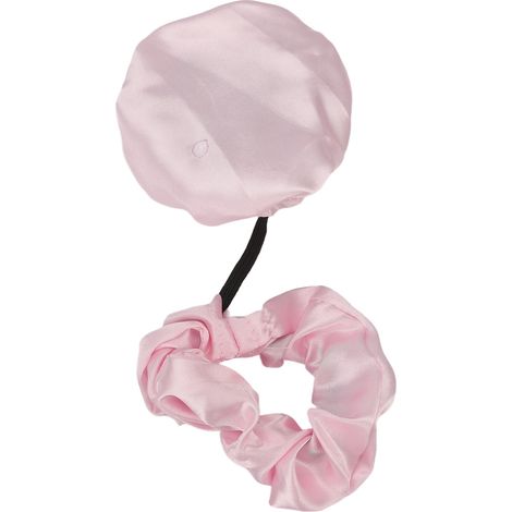 Ensemble de chouchous et couvre-gobelets imperméables et anti-poudre, rose (1/5)