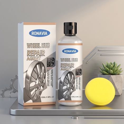 Felgenpflege-Lösung für Autofelgen – Rostentfernung, Reinigung, Pflege und Glanzverstärkung – 100 ml + 1 Schwamm -- DE (1/5)