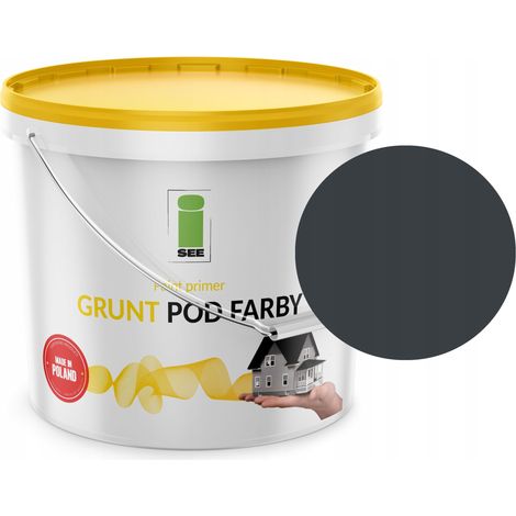 Apprêt silicone pour peinture de façade, gris graphite, nuance grise, 10 L (1/5)