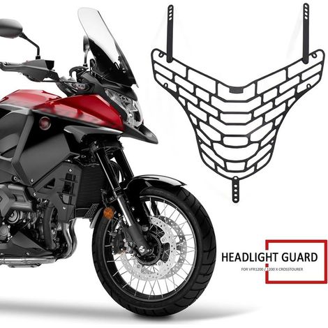Scheinwerferschutzgitter passend für die Honda VFR1200X (2012-2015). (1/4)