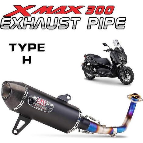 Tubo De Escape De Acero Inoxidable Para Motocicleta, Silenciador De Escape Para Xmax300 250, Xmax 300, X Max250( TYPE-H) (1/5)