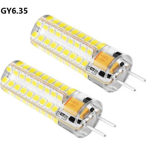 GY6.35 LED-Lampe, G6.35 LED 12V, Ersatz für Halogenlampe 7W 50W, reinweiß 6000K, 360° Abstrahlwinkel, für Schrankbeleuchtung, nicht dimmbar (2 Stück) (1/5)