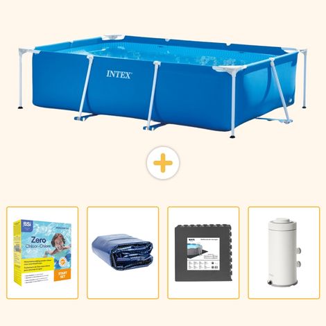 Intex Piscine Tubulaire Rectangulaire - 300x200x75 cm - 5-pièces S111 (1/5)