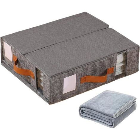 Organisateur Rangement Draps - Sacs Empilables Anti-Poussière - Pour Placard Armoire Literie - Lot de 4 (1/5)