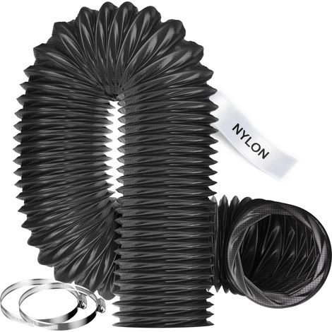 Gaine d’Aération 100 mm 5 m Tuyau Flexible en Nylon Renforcé (1/5)