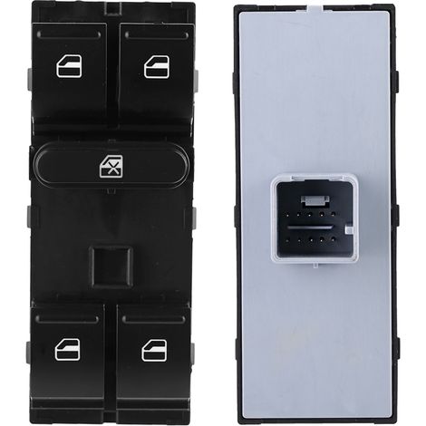 Hauptschalter für elektrische Fensterheber für Skoda Fabia Octavia SuperB, Automatik-Fensterheberschalter 1Z0 959 858B (1/5)