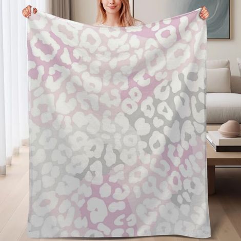 Couverture de lit en polaire, jeté doux et chaud idéal pour le printemps, légère et luxueuse en microfibre de polyester, décoration pour chambre et salon, ajout parfait à la décoration, cadeau pour lu (1/4)