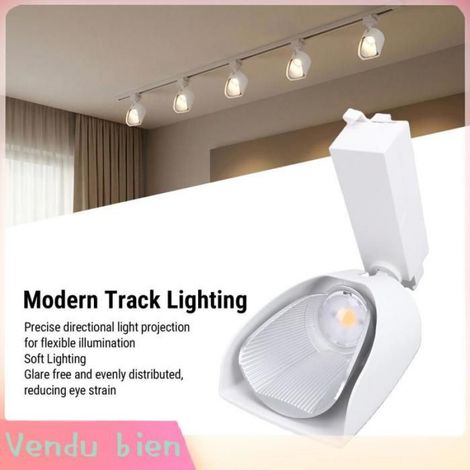 Luminaire de plafond à LED sur rail avec technologie de réduction de l'éblouissement pour l'affichage au détail de la galerie du (1/4)