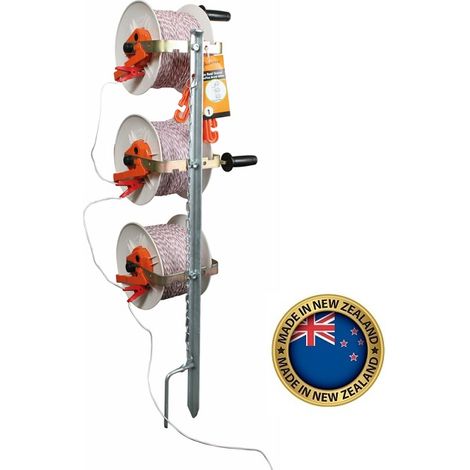 Picchetto con 3 Avvolgitori con Moltiplicatore GALLAGHER per Recinzioni Elettriche (1/2)