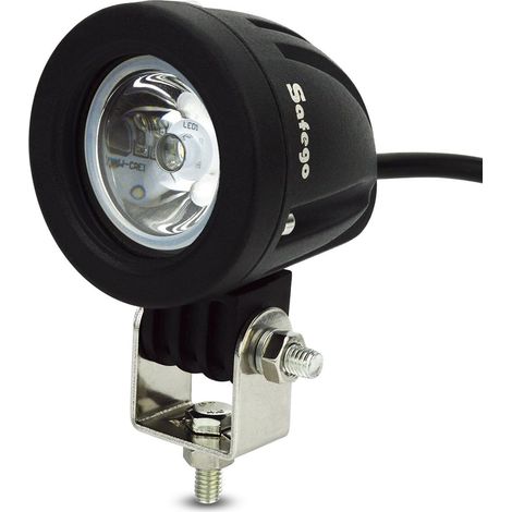 Projecteur LED - 10 W - 10 à 30 V DC - 6000 K - Boîtier Aluminium - Pour Véhicules Tout-Terrain Camions Bateaux Chantiers - 1 Pièce (1/5)