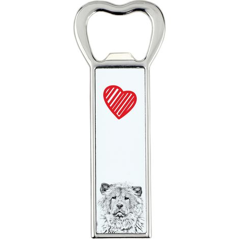 Chow Chow - un apribottiglie con un cane, un apri-frigo personalizzato, un regalo unico per uomo firmato Art-Dog (1/5)