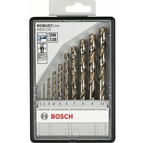 Bosch Accessori - Set di punte da trapano per metallo da 10 pezzi 2607019925