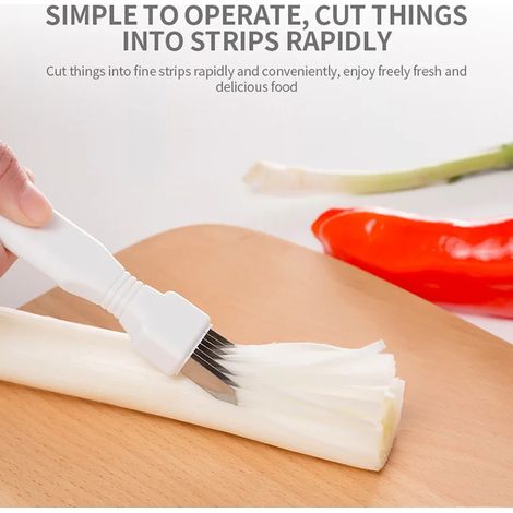 Trancheuse à oignons déchiqueteuse broyeur à ail Cutter couteau râpes à poivre piment hachoir à légumes outil accessoires de cuisine blanc