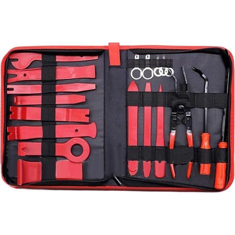 Kit De Démontage Intérieur De Voiture 19 Pièces, Outil De Démontage De Garnitures en Plastique De Voiture, Extracteur De Clips De Voiture, Outils De Panneau (1/5)