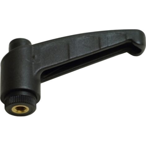 Cyclingcolors – Poignée levier de serrage réglable M12 mm – Déverrouillage rapide – Design noir mat grainé – Pour espaces confinés et chantiers humides