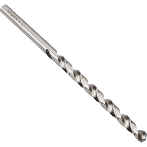 Boite de 10 forets à métaux longs HSS diamètre 6mm longueur 139mm - HANGER - 155561 (1/3)