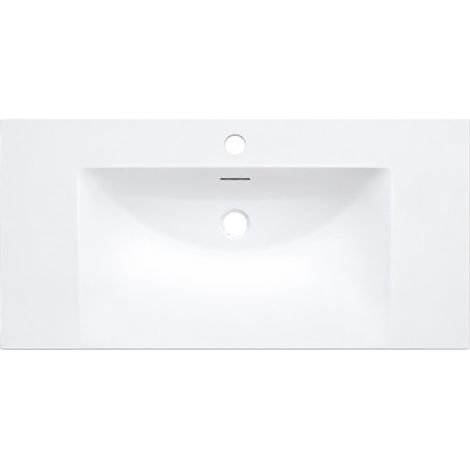 [JAMAIS UTILISE] Plan Vasque Lavabo 90.5x46x16cm CEDAM Teplan Blanc Mat - TEPLAN90BL (1/5)