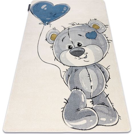 Alfombra PETIT TEDDY oso de peluche crema beige 140x190 cm (1/5)