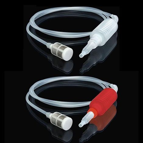 2 Pieces Siphon Tube Filter, Beer Siphon Filter, Wine Beer Syphon Filter Tools, Reusable Plastic Siphon Hose, Manual Siphon Pump for Wine, Beer (1/4)