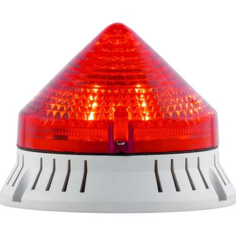 Sirena Segnalatore Luminoso E Acustico Rosso 24V