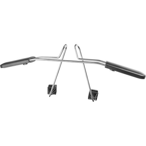 Auto-Kleiderbügel Extender, PKW-Kleiderbügel, Jackenhalter für Kopfstütze ausziehbar 50-61x25 cm chrom (1/5)
