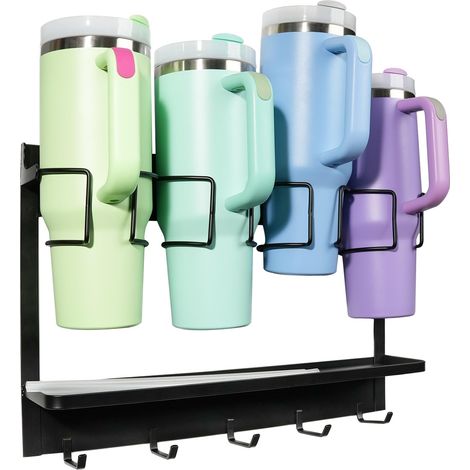 Organizzatore Scolapiatti Tazze Stanley Magnetico 5 Ganci Nero (1/5)
