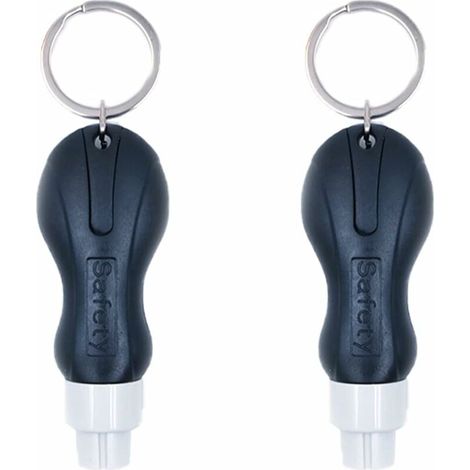 Lot de 2 brise-vitre de voiture,T-Audace portable, outil multifonction 2 en 1, coupe-vitre et marteau brise-vitre pour terre et sous-marin (1/5)