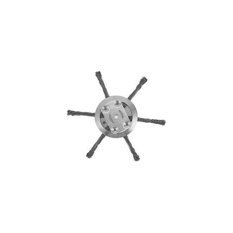 Tête de coupe-bordures en fil d'acier, 6 lames, accessoire pour tondeuse à gazon, 150 mm, diamètre intérieur 5,5 mm (1/5)