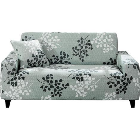 Housse de Canapé 3 Places Extensible 190-230cm, Couvre Canapé Universel en Polyester Élasthanne avec Rouleaux de Mousse, Protection Anti-Acariens pour Salon (1/5)