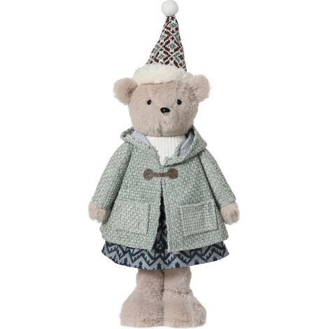 Orso di Natale peluche soffice decorazione natalizia per interno da 53 cm (1/4)