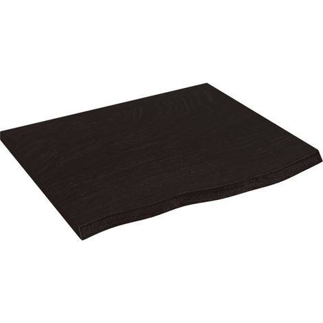 Maison Exclusive - Waschtischplatte Dunkelbraun 60x50x2 cm Massiv