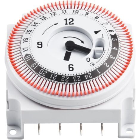 24 Hour Mechanical Timer with Industrial Timer 16A 250V for Home and Garden Wall Clock Applications (1/5)
