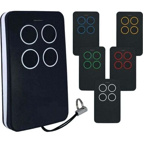 1pc TÉLÉCOMMANDE POUR PORTAIL AUTOMATIQUE À CODE ROULANT ET CODE FIXE MULTIFRÉQUENCE rouge (1/2)