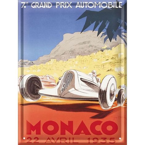 Décoration métallique Monaco 1935