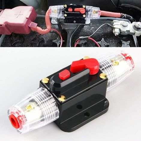 60A Auto Breaker Protection Of Car 12V - 24V DC with Switch Manual Of Reset Of Fuse (1/5)