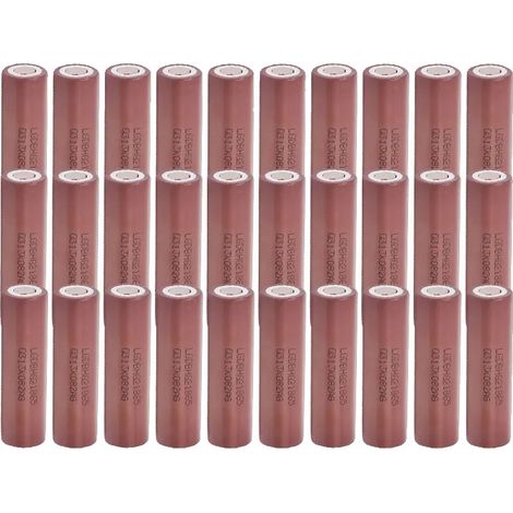 Batería de iones de litio, capacidad de 3000 mAh, tasa de descarga de 20 A, HG2-3000mAh-30PCS (1/2)