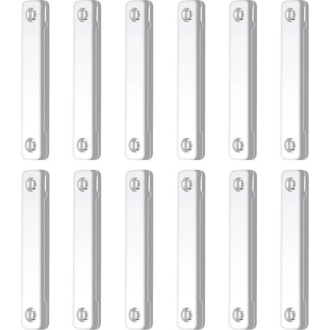 Bande Magnétique Pour Moustiquaire - Auto-Adhésive Sans Trace - Compatible Fenêtres À Faible Dégagement - 12 Pièces Blanc