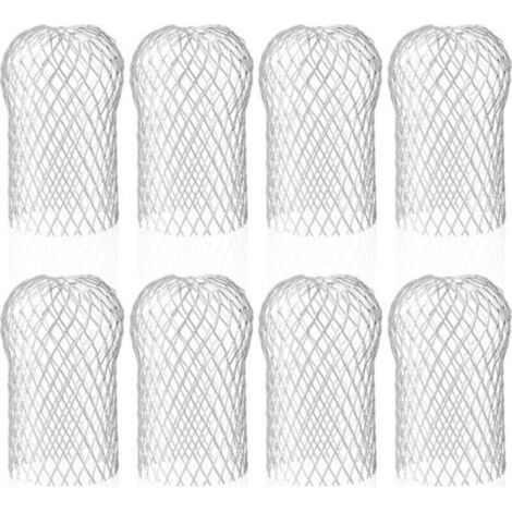 Set of 8 Aluminum Gutter Guards, Flexible and Durable Gutter Filters for House Eaves Downspouts Against Leaves