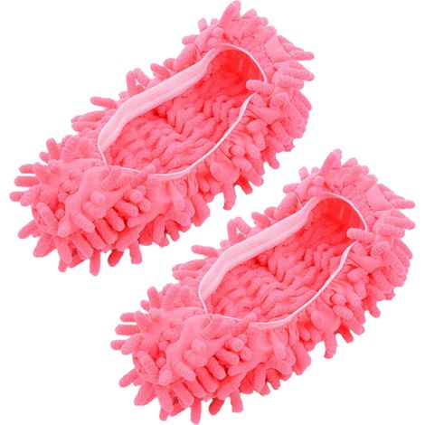Chaussons Nettoyants - Chaussettes Microfibre Lavables Pour Nettoyage Sol - Usage Intérieur Familial - Par Paire (1/3)