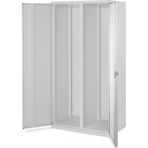 Kappes Schwerlastschränke mit Mitteltrennwand 1950x1000x600mm Vollblechtüren Modell 50 lichtgrau