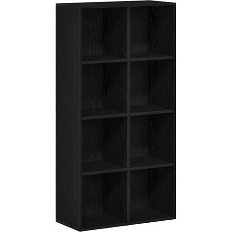vidaXL Libreria Rovere Nero 66x30x130 cm in Legno Multistrato