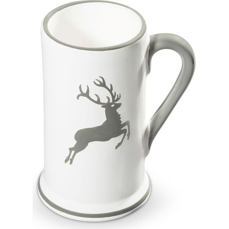 Gmundner Keramik Grauer Hirsch, Bierkrug 0,3 Liter (1/3)