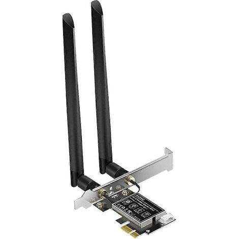 WiFi 6E AX5400 Mbps BT5.2 PCI-E 2,4 GHz/5 GHz/6 GHz Wireless-Netzwerkkarte für Windows 10 und 11 (kompatibel mit Windows 10 und 11). (1/5)
