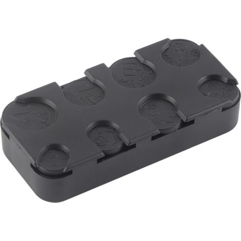 Jeffergarden Rectangle Euro distributeur de pièces en plastique porte-monnaie bote de rangement organisateur utilisation de voiture-DOU